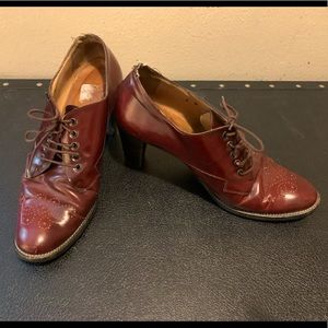 Vintage Brown Leather Heels